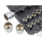 1/2" SPLINE SOCKET SET 8-36 mm 21pcs