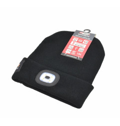 BEANIE w/ USB RECHARGEABLE LED HEAD LIGHT 120lm