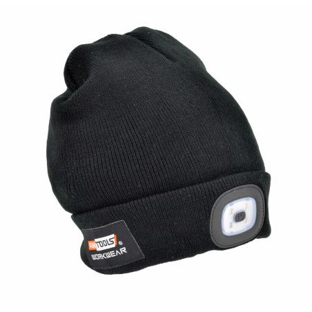 BEANIE w/ USB RECHARGEABLE LED HEAD LIGHT 120lm