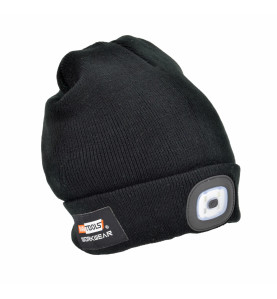 CZAPKA Z LAMPKĄ LED 80lm CZARNA