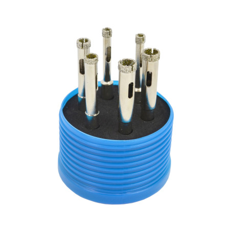 DIAMOND CORE DRILL BIT SET 6pcs /6-10mm/