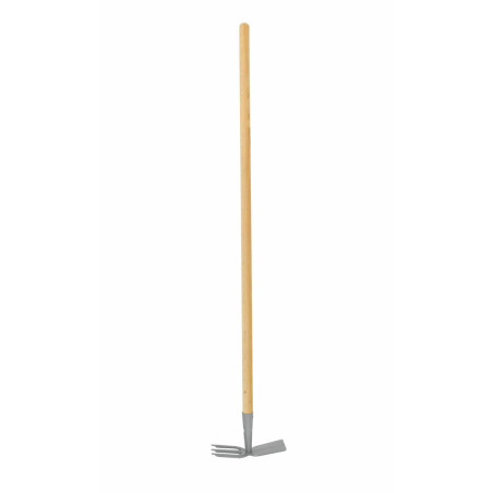 STEEL COMBINATION HOE WITH WOODEN SHAFT 7x20cm