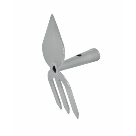DOUBLE-SIDED HOE 7x20cm/ WOODEN SHAFT