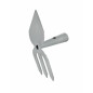 DOUBLE-SIDED HOE 7x20cm/ WOODEN SHAFT