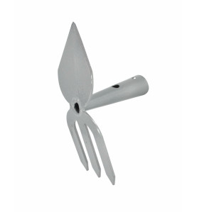 DOUBLE-SIDED HOE 7x20cm/ WOODEN SHAFT