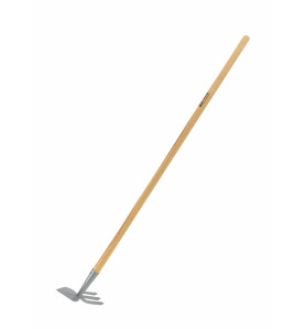 DOUBLE-SIDED HOE 7x20cm/ WOODEN SHAFT