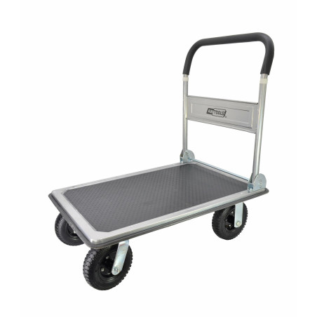 WAREHOUSE PLATFORM TROLLEY w/ FOLDING HANDLE 350kg 60x90cm