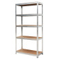 5-TIER SCREWLESS SHELVING UNIT 180x90x40cm 200kg