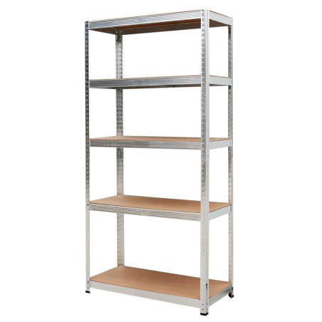 5-TIER SCREWLESS SHELVING UNIT 180x90x40cm 250kg