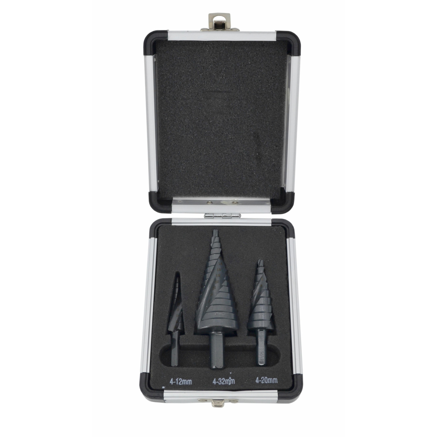 HSS-AlCrN SPIRAL STEP DRILL BIT SET 3pcs 4-39mm