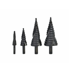 HSS-AlCrN SPIRAL STEP DRILL BIT SET 4pcs 4-39mm