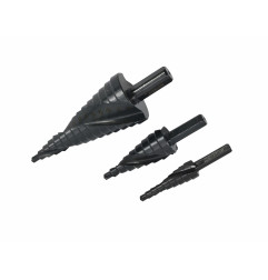 HSS-AlCrN SPIRAL STEP DRILL BIT SET 3pcs 4-32mm