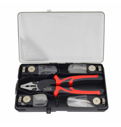 5-IN-1 MULTI-FUNCTIONAL PLIERS 200mm w/ INTERCHANGEABLE HEADS