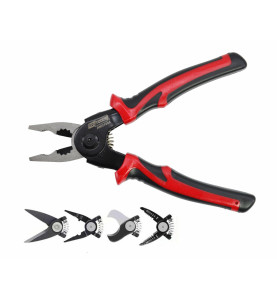 5-IN-1 MULTI-FUNCTIONAL PLIERS 200mm w/ INTERCHANGEABLE HEADS