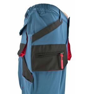 SPODNIE SPODENKI ROBOCZE ODPINANE NOGAWKI T2/ PETROL/ L