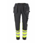 HI-VIS WORK TROUSERS T3 FLUO YELLOW/ XL