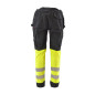HI-VIS WORK TROUSERS T3 FLUO YELLOW/ 2XL