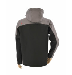 WORK SOFTSHELL JACKET T4 GREY-BLACK/ M