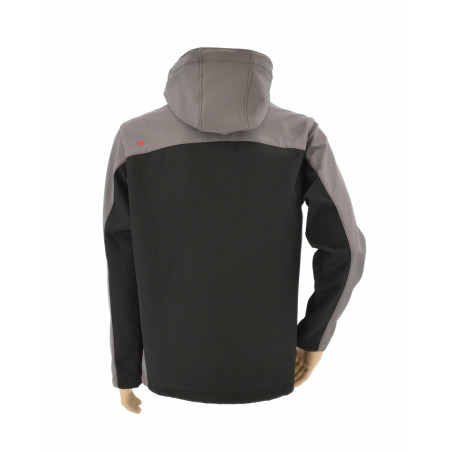 WORK SOFTSHELL JACKET T4 GREY-BLACK/ L