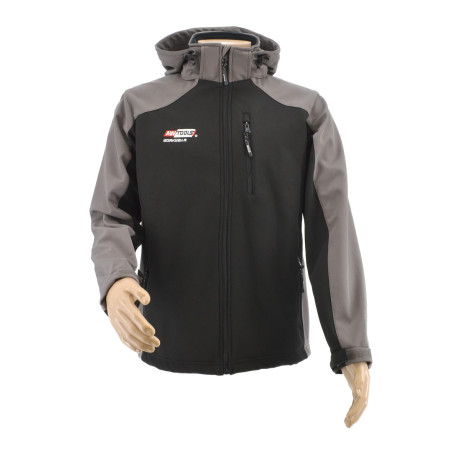 KURTKA SOFTSHELL BLUZA T4/ SZARO-CZARNA/ XL