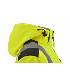 HI-VIS SOFTSHELL JACKET T3 YELLOW/ L