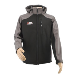 WORK SOFTSHELL JACKET T4 GREY-BLACK/ 2XL