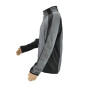 WORK FULL-ZIP FLEECE SWEATSHIRT T1 GREY-BLACK/ 3XL WORK FULL-ZIP FLEECE SWEATSHIRT T1 GREY-BLACK/ 3XL