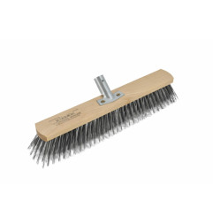 STEEL WIRE BRISTLE WOODEN BROOM HEAD 40cm