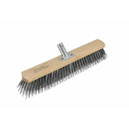 STEEL WIRE BRISTLE WOODEN BROOM HEAD 40cm