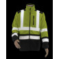 HI-VIS WORK FULL-ZIP FLEECE SWEATSHIRT T3 FLUO YELLOW/ S