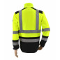 HI-VIS WORK FULL-ZIP FLEECE SWEATSHIRT T3 FLUO YELLOW/ S