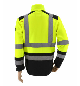 HI-VIS WORK FULL-ZIP FLEECE SWEATSHIRT T3 FLUO YELLOW/ S