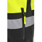 HI-VIS WORK FULL-ZIP FLEECE SWEATSHIRT T3 FLUO YELLOW/ S