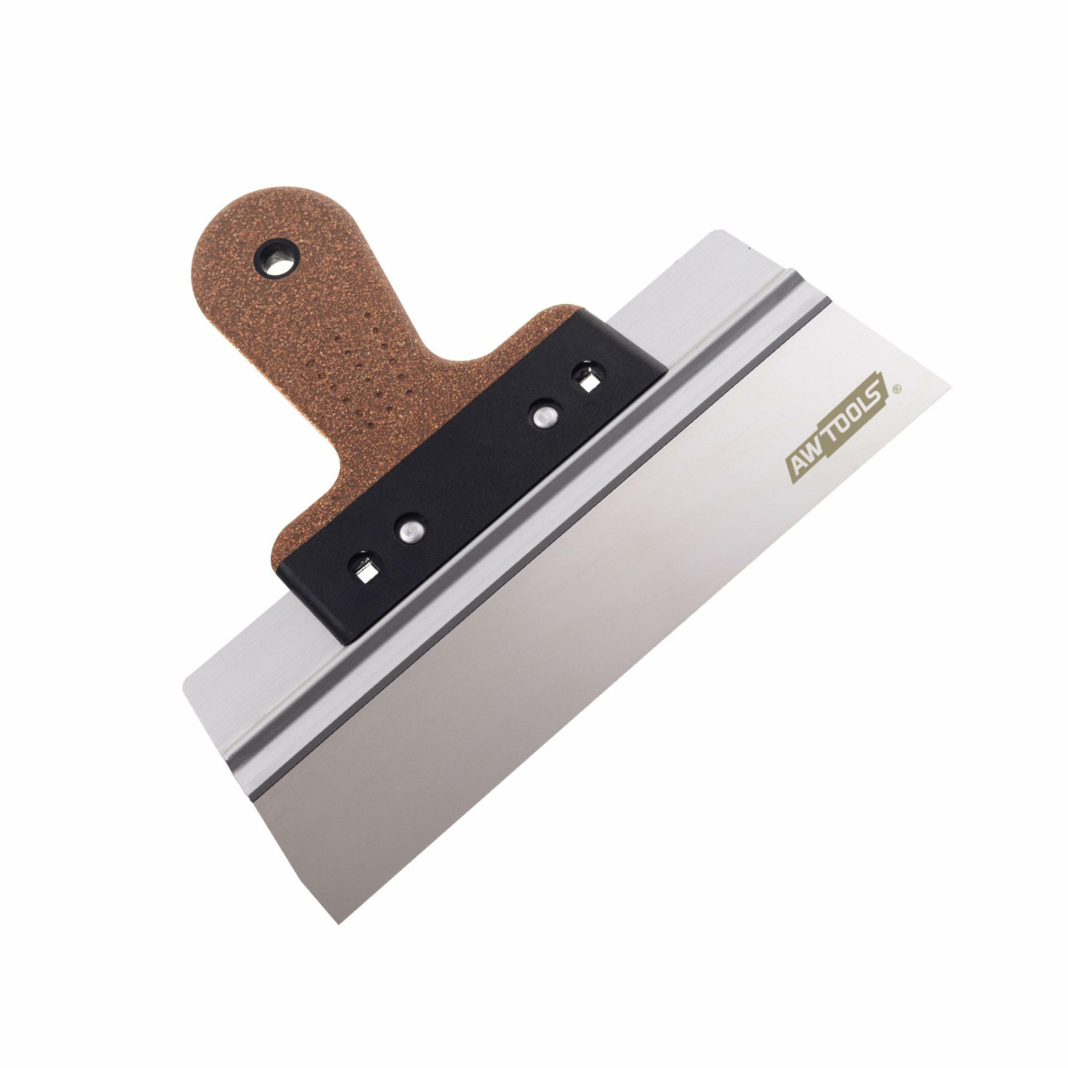 STAINLESS STEEL FACADE TAPING KNIFE 600/ 60mm/ CORK HANDLE