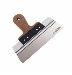 STAINLESS STEEL FACADE TAPING KNIFE  300/ 60mm/ CORK HANDLE