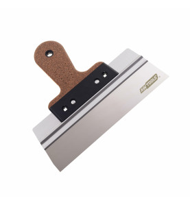 STAINLESS STEEL FACADE TAPING KNIFE  300/ 60mm/ CORK HANDLE
