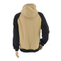 WORK FULL-ZIP HOODIE T6 BEIGE-BLACK/ XL