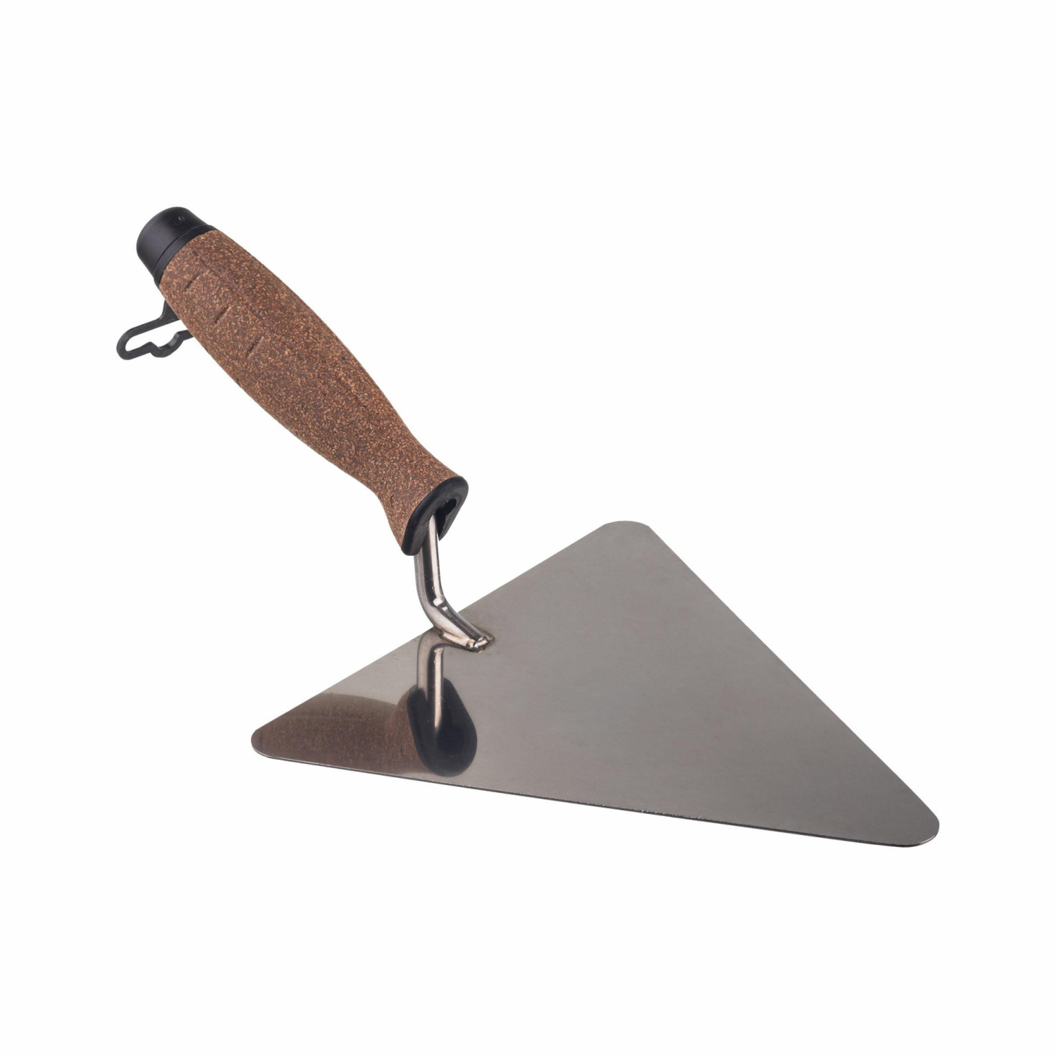 STAINLESS STEEL TRIANGULAR BUCKET TROWEL 200mm/ CORK HANDLE STAINLESS STEEL TRIANGULAR BUCKET TROWEL 200mm/ CORK HANDLE