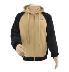 WORK FULL-ZIP HOODIE T6 BEIGE-BLACK/ 3XL