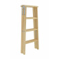 WOODEN DOUBLE-SIDED STEP-STOOL LADDER 2x5 150kg 