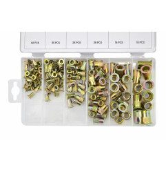 STEEL RIVET ASSORTMENT SET 150pcs M3-M10
