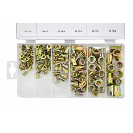STEEL RIVET ASSORTMENT SET 150pcs M3-M10