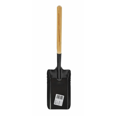SMALL METAL COAL SCOOP 11x27cm/ WOODEN SHAFT