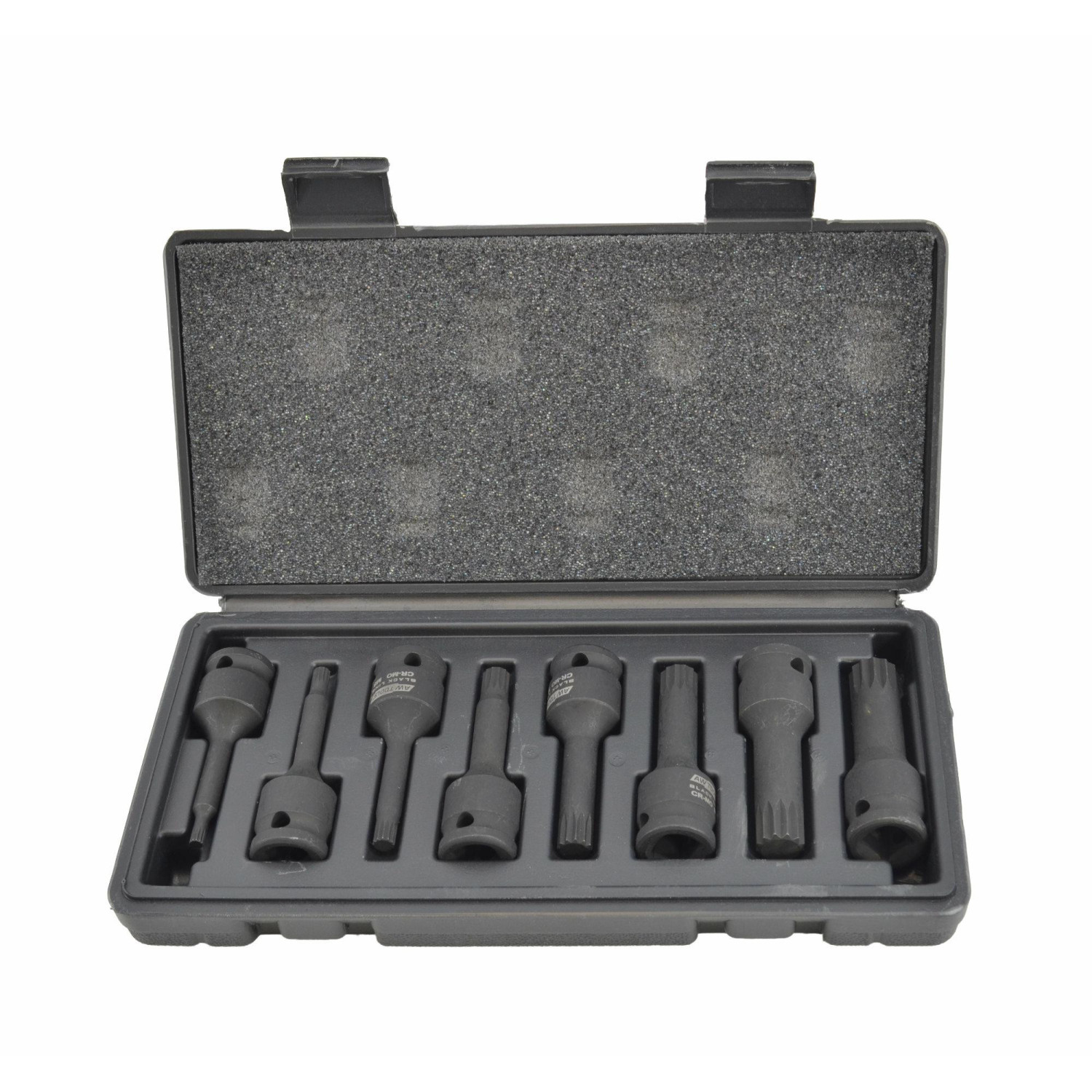 SPLINE IMPACT SOCKET BIT SET 1/2" M5-M18 8pcs