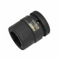 1" HEX  IMPACT SOCKET BIT 32mm BLACK LINE