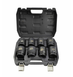 3/4" DRIVE IMPACT SOCKET SET 24-38mm 8pcs BLACK LINE