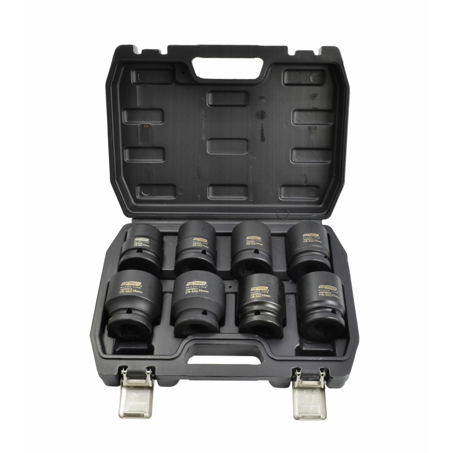 3/4" DRIVE IMPACT SOCKET SET 24-38mm 8pcs BLACK LINE