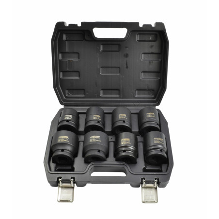 3/4" DRIVE IMPACT SOCKET SET 24-38mm 8pcs BLACK LINE