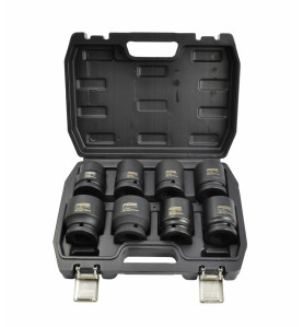 3/4" DRIVE IMPACT SOCKET SET 24-38mm 8pcs BLACK LINE