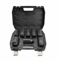 3/4" DRIVE DEEP IMPACT SOCKET SET 24-38mm 8pcs BLACK LINE